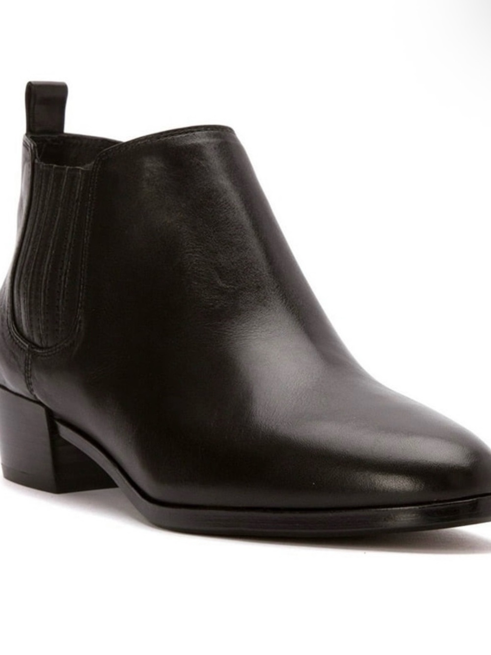 MICHAEL Michael Kors Shaw Black Leather Short Heel Chelsea Boots – Size 8.5